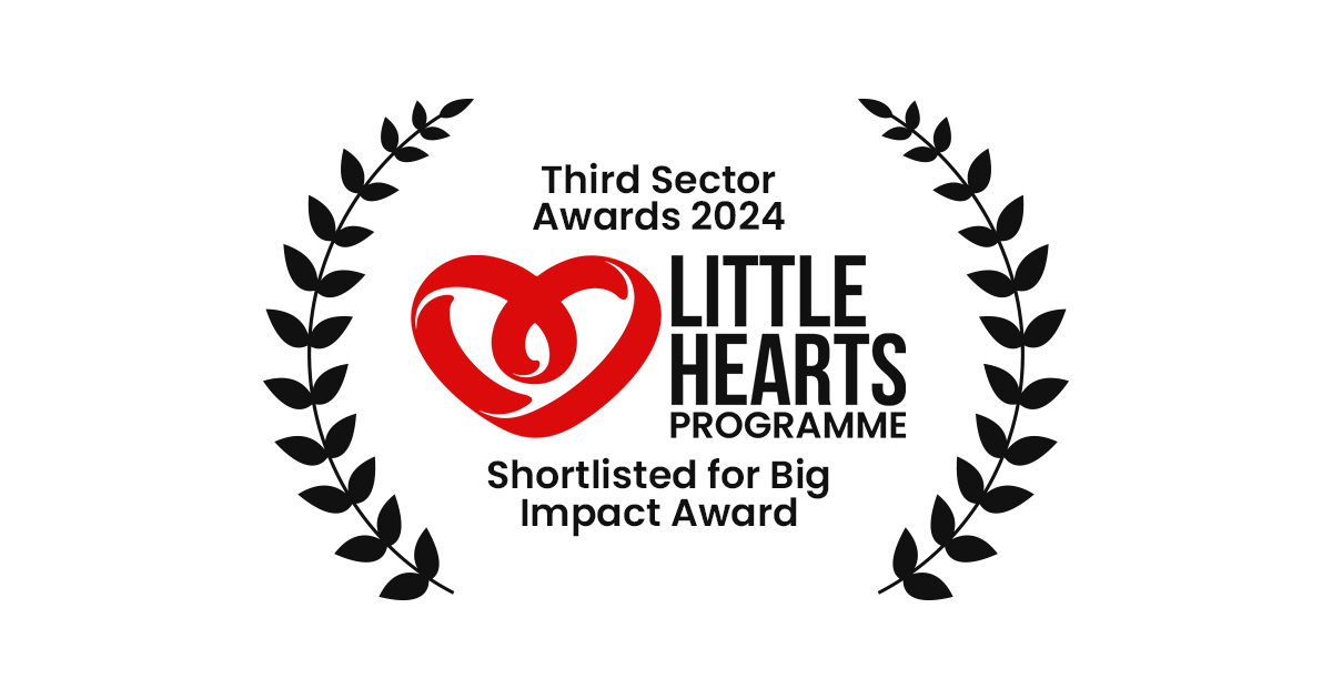 Award logo with a heart and laurel leaves
